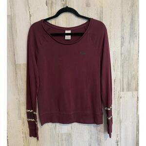 PINK Victoria's Secret Womens Small Maroon Sweatshirt